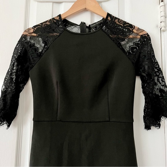 Lace Dress New with Tags Women’s Size 4 Mantos Eternity Formal 3/4‎ Sleeve Black - Picture 3 of 8